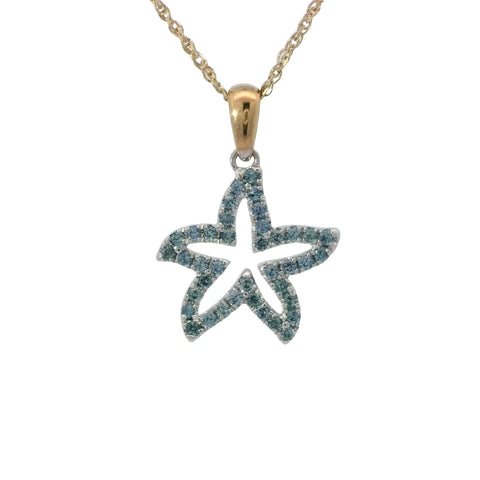 Sapphire Sea Star Pendant