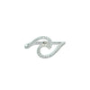 Wave Ring in White Gold-Size 7