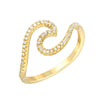 Wave Ring in Yellow Gold
