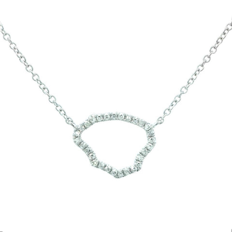Kauai Diamond Necklace in White Gold