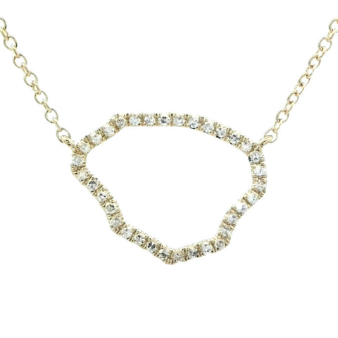 Large Kauai Diamond Necklace in Yellow Gold