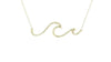 Wave Necklace in Yellow Gold