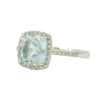 Aquamarine Ring in White Gold