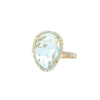 Sky Blue Topaz Ring in Yellow Gold
