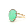 Chrysoprase Ring in Yellow Gold