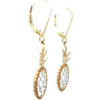 Pineapple Earrings in Yellow Gold