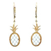 Pineapple Earrings in Yellow Gold