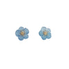 "Forget-Me-Not" Earrings in Yellow Gold