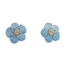 "Forget-Me-Not" Earrings in Yellow Gold