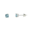 14k White Gold Swiss Blue Topa