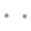 Swiss Blue Topaz Stud Earrings