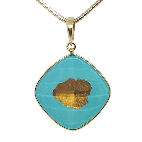 Treaure Island Pendant in Yellow Gold