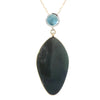 Spectrolite and Moonstone Pendant