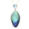 Spectrolite and Moonstone Pendant