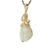14k Yellow Gold Octopus Pendan