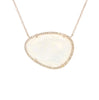 Moonstone Necklace in Rose Gold