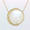 Moon Phase Necklace in Yellow Gold