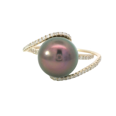 14K Yellow Gold Cultured Tahit