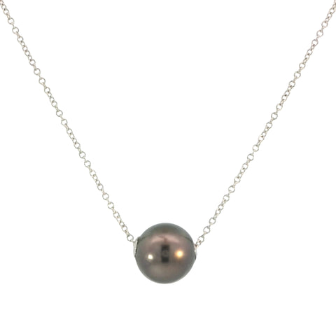Tahitan Pearl on White Gold Chain