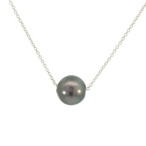 Tahitian Pearl on Yellow Gold Chain