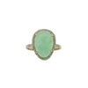 Chrysoprase Ring in Yellow Gold