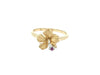 Hibiscus Ring in Two Tone Gold