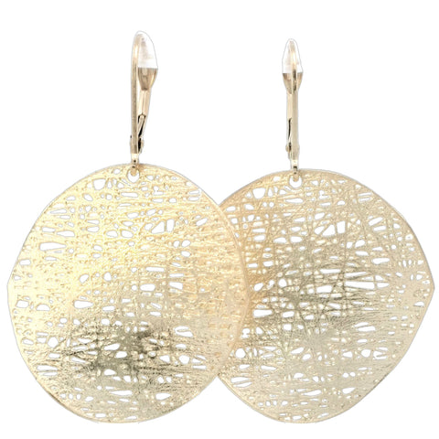 Medium Circle Earring in Yellow Gold