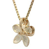 20mm Plumeria Enhancer Pendant in Yellow Gold