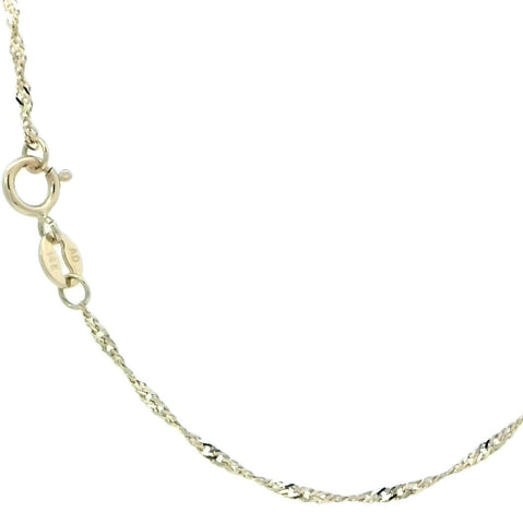 Singapore Chain in Yellow Gold - 16