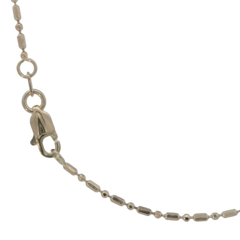Bead and Bar Chain in Yellow Gold - 16