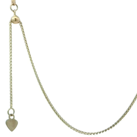 Adjustable Espiga Chain in Yellow Gold - 1.2mm