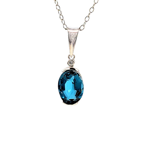 Sterling Silver London Blue To