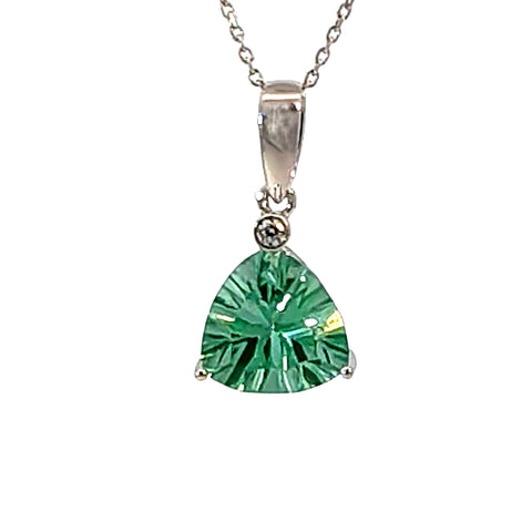 Sterling Silver Lab Grown Gree
