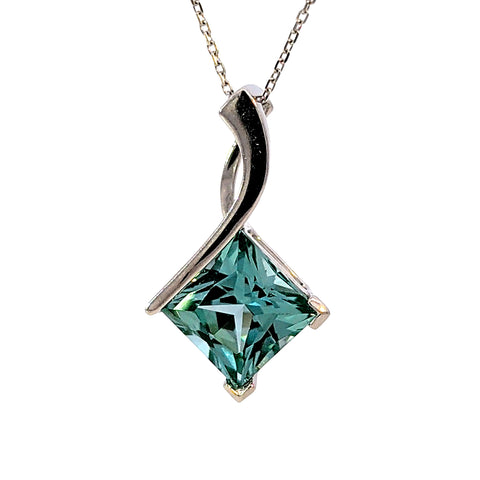 Sterling Silver Lab Grown Gree