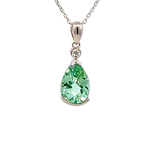 Sterling Silver Lab Grown Gree