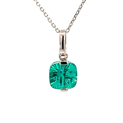 Sterling Silver Lab Grown Teal