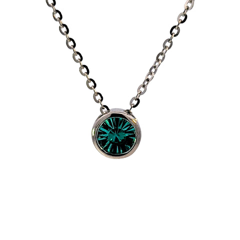 Sterling Silver Lab Grown Teal