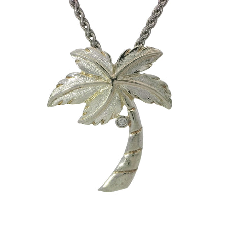 Sterling Silver Palm Tree Pend