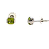 Sterling Silver Peridot Stud E