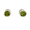 Sterling Silver Peridot Stud E