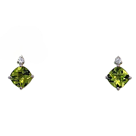Sterling Silver Peridot Earrin