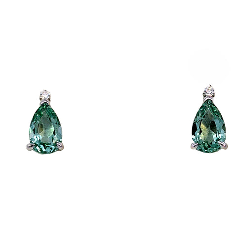 Sterling Silver Lab Grown Gree
