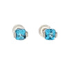 Sterling Silver Blue Topaz Stu