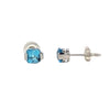 Sterling Silver Blue Topaz Stu