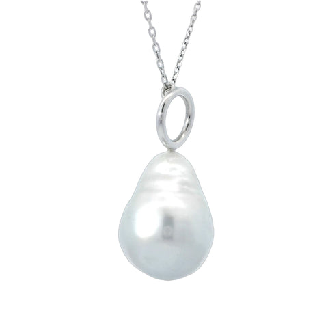 Baroque White South Sea Pearl Necklace