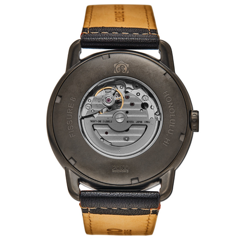 Koa Wood and Mother of Pearl Automatic Watch