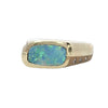 Men's Opal Ring in Yellow Gold