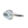 Aquamarine Ring with Blue Sapphires