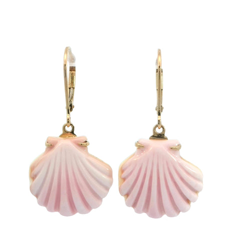 Conch Shell Earring in Yellow Gold