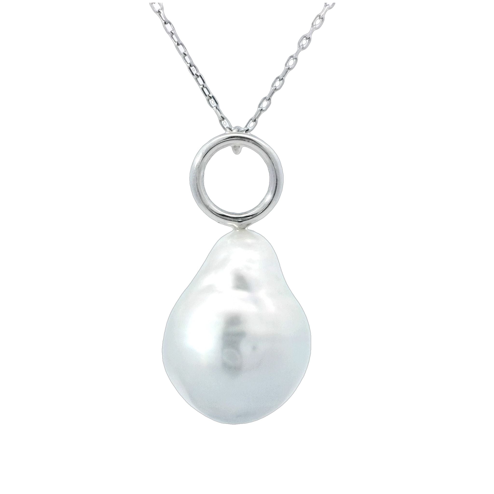 Baroque White South Sea Pearl Necklace